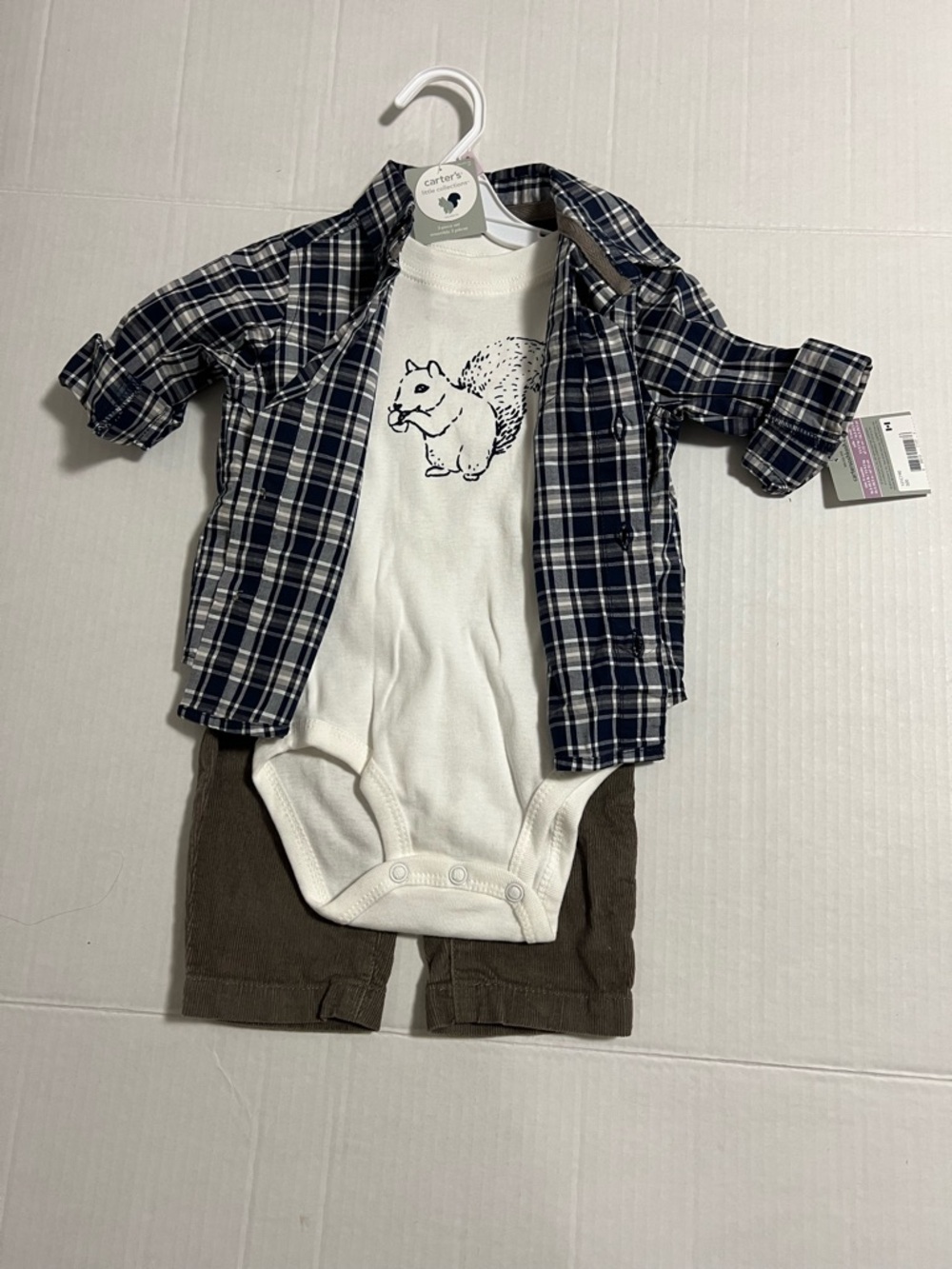 🆕CARTER’S - 9M - NWT - 4+PC INFANT BOYS SQUIRREL KNIT CLOTHING & ACCESSORIES LOT - Picture 7 of 16